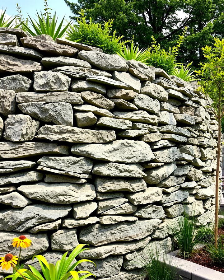 Stone Retaining Walls for Structural Beauty - 25 Stone Exterior Home Ideas