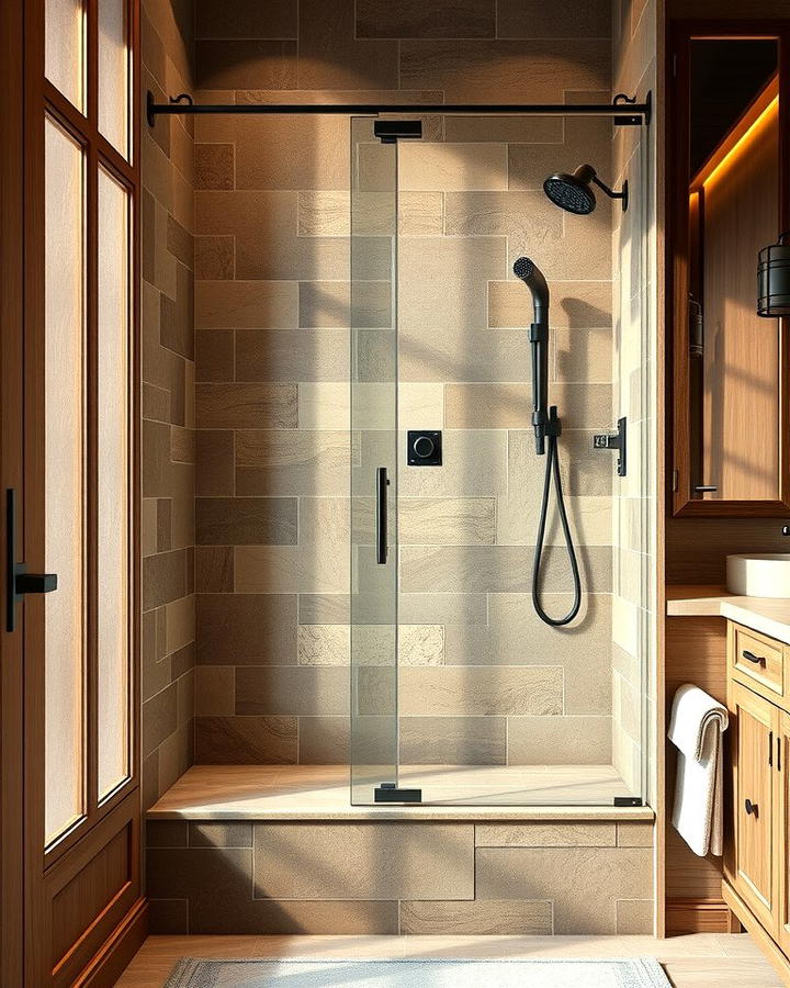 Stone Tile Shower Surrounds - 25 Shower Surround Ideas