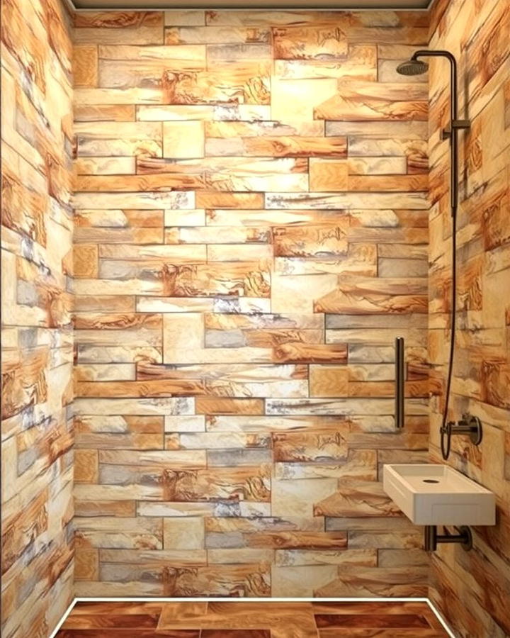 Stone Veneer Shower Walls - 25 Shower Wall Ideas