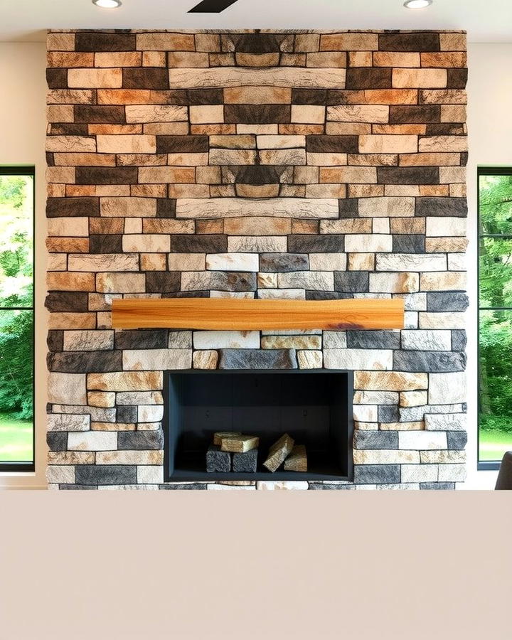 Stone Veneer Walls - 30 Fireplace Wall Ideas