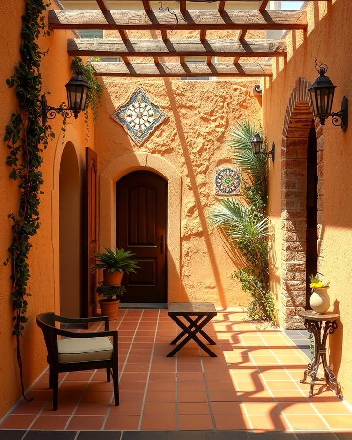 Stucco Walls - 25 spanish style patio ideas