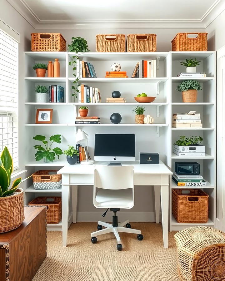 Stylish Storage Solutions - 30 Home Office Ideas for Her