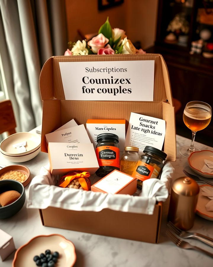 Subscription Box for Couples - 30 Last Minute Wedding Gift Ideas