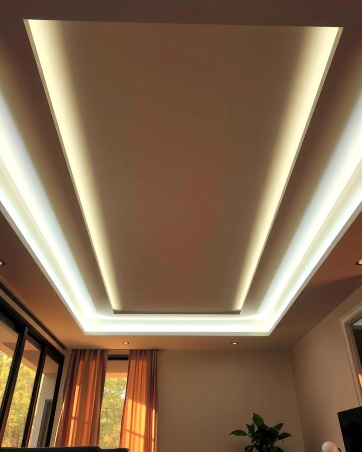 Subtle Lighting Accents - 25 Reverse Tray Ceiling Ideas