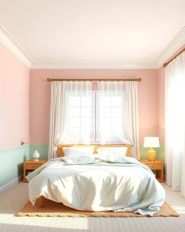 Subtle Pastel Pairings - 30 Two Tone Wall Paint Ideas