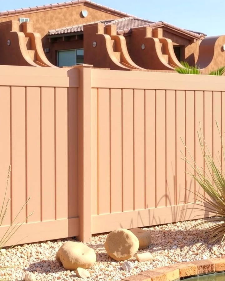 Subtle Sand Vinyl Fence - 25 Vinyl Fence Colors