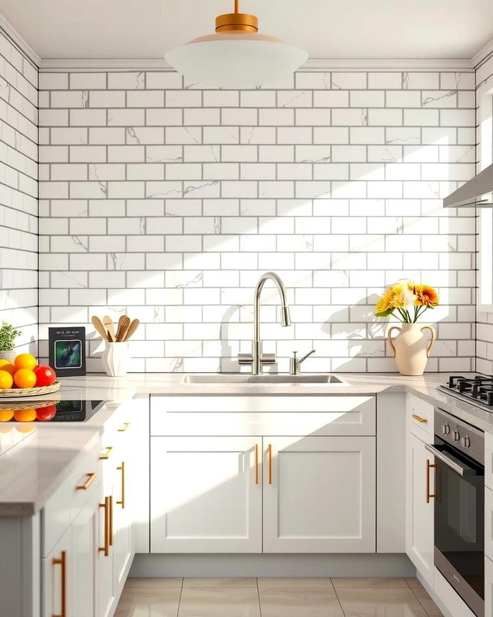 Subway Tile Walls - 25 Vintage Kitchen Ideas