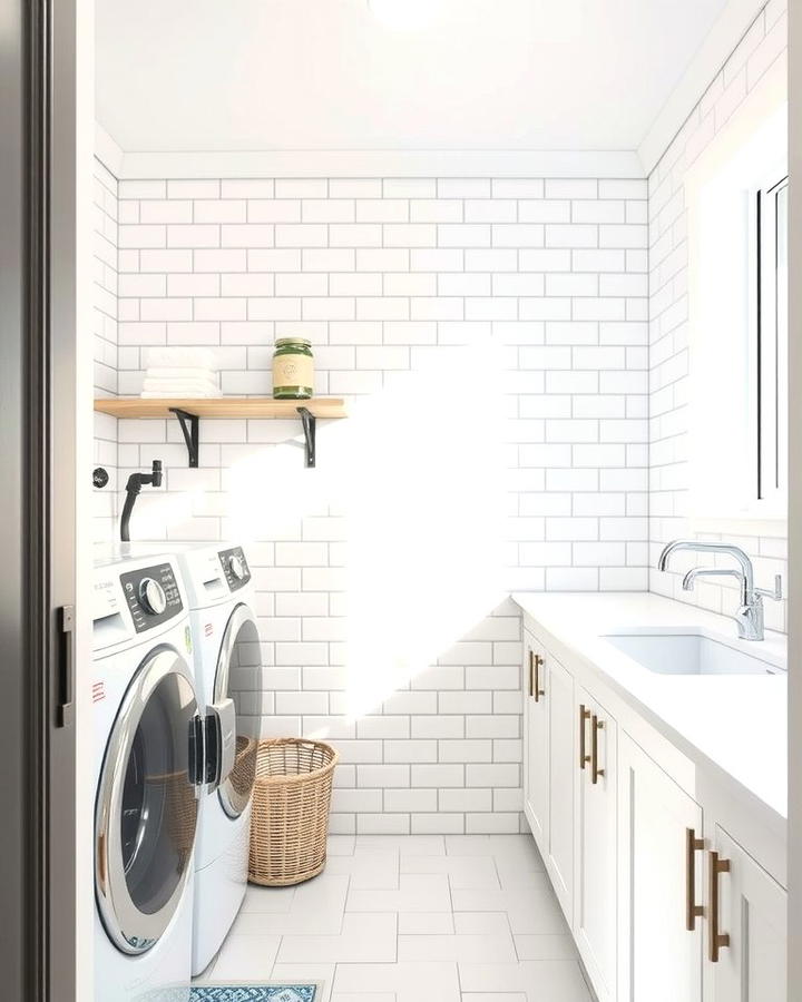 Subway Tiles - 30 Laundry Room Tile Ideas