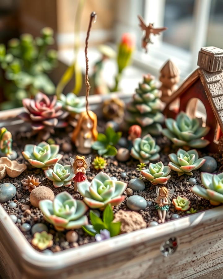 Succulent Fairy Garden 2 - 25 Succulent Garden Ideas