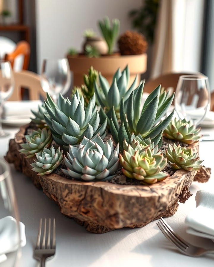 Succulent Table Centerpiece - 25 Succulent Garden Ideas