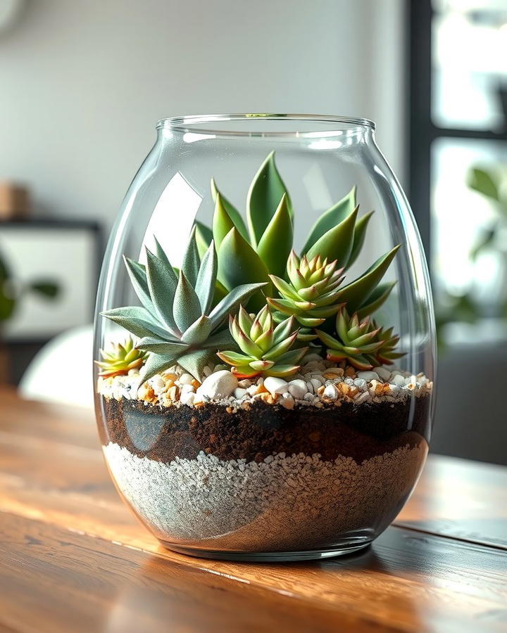 Succulent Terrarium - 25 Succulent Garden Ideas