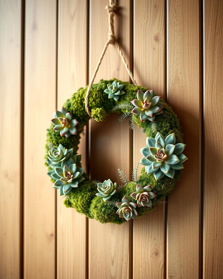 Succulent Wreath 2 - 25 Succulent Garden Ideas