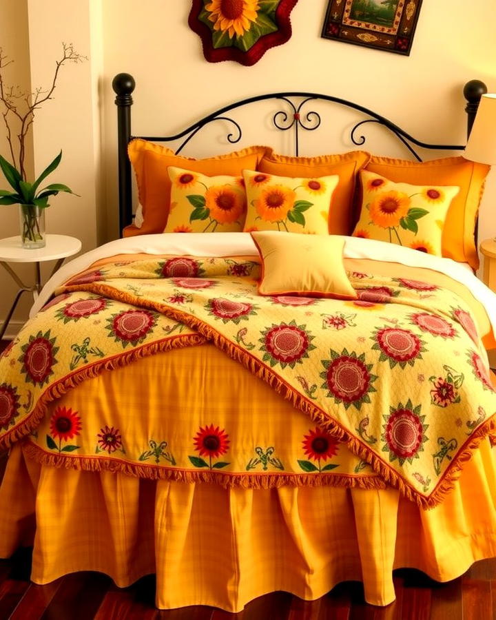 Sunflower Bedding Accessories - 25 Sunflower Bedroom Ideas