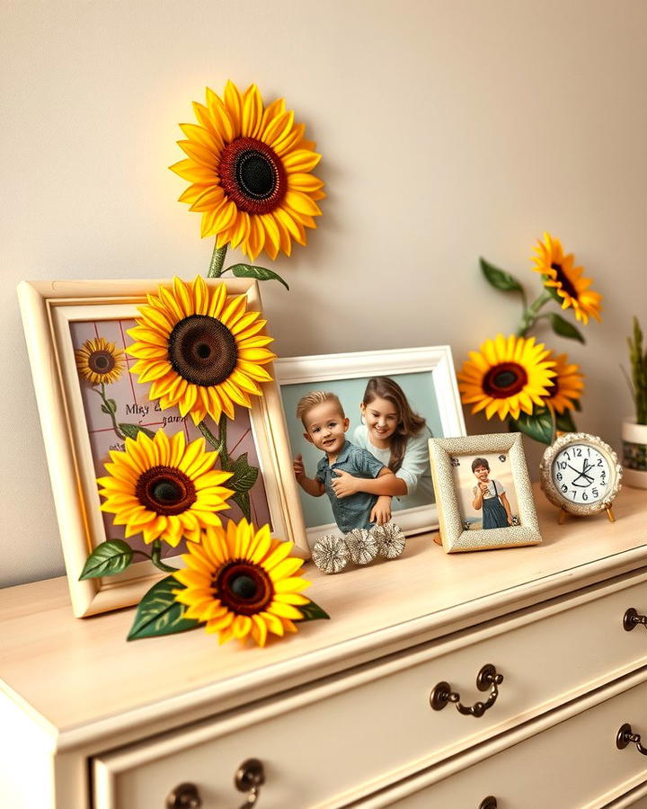 Sunflower Photo Frames - 25 Sunflower Bedroom Ideas