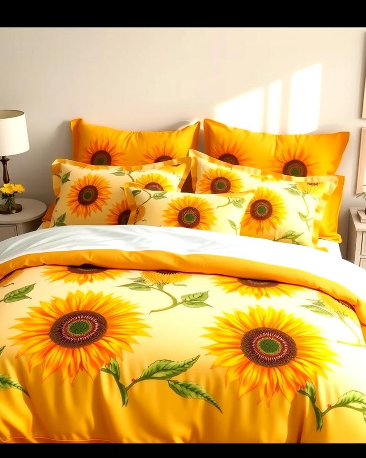 Sunflower Themed Bedding - 25 Sunflower Bedroom Ideas