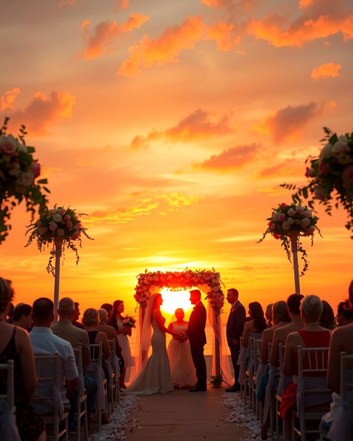 Sunset Ceremony - 30 Wedding Ceremony Ideas