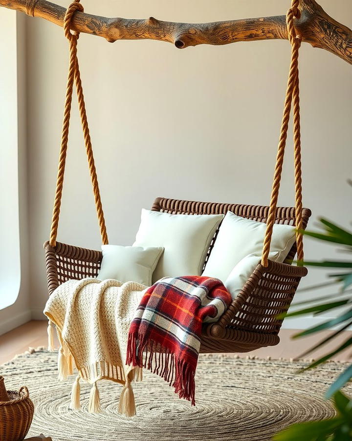 Swinging Chair Sanctuary - 25 Outdoor Reading Nook Ideas