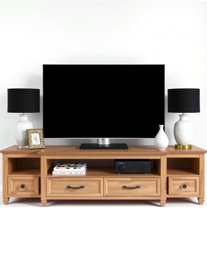 Symmetrical Placement - 25 Tv Console Decor Ideas