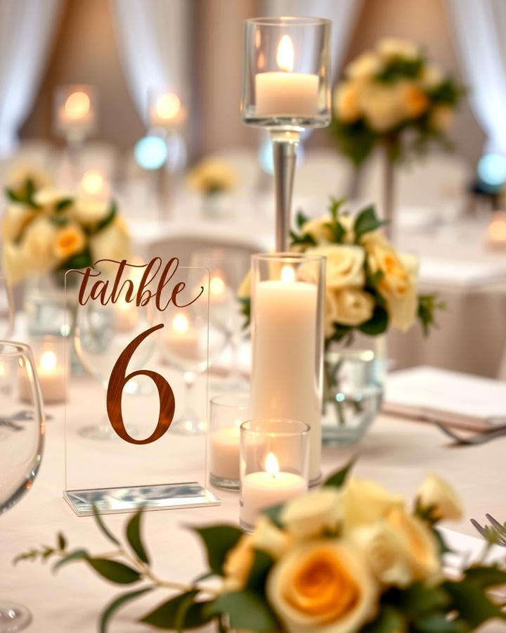 Table Numbers with Style - 30 Wedding Sign Ideas