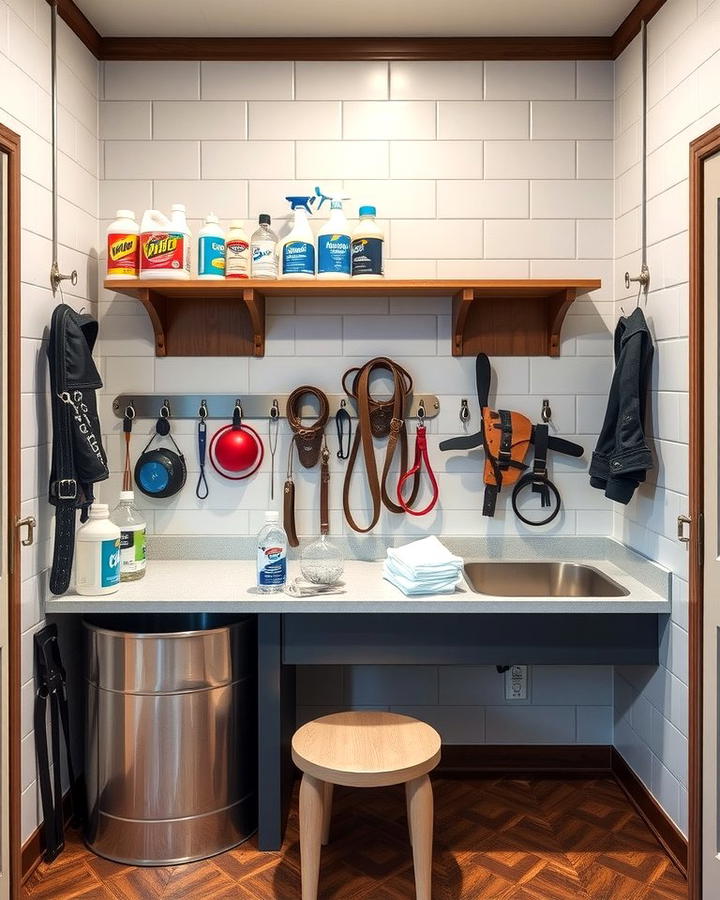 Tack Cleaning Station 2 - 30 Tack Room Ideas