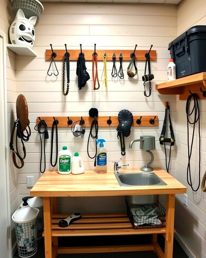 Tack Cleaning Station - 30 Tack Room Ideas