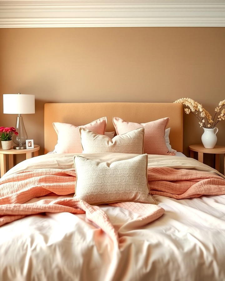 Tan and Blush Feminine Charm - 25 Tan Bedroom Ideas