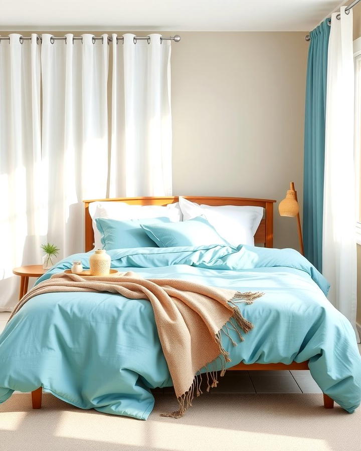 Teal Bedding for a Cozy Touch - 25 Teal Bedroom Ideas