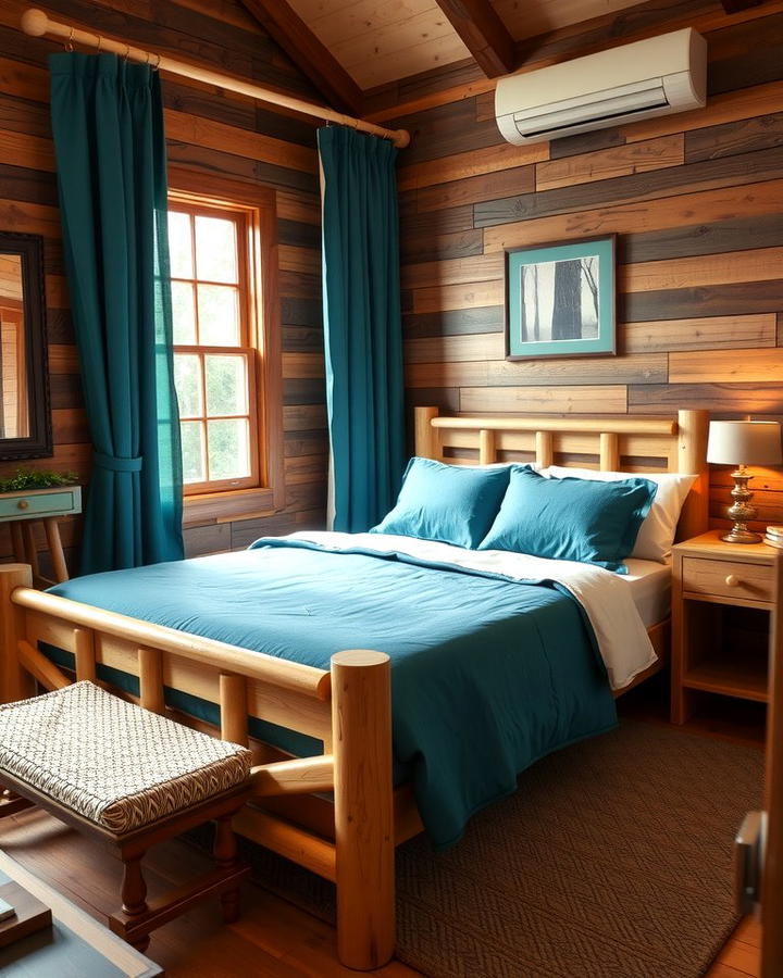 Teal and Wood Warmth - 25 Teal Bedroom Ideas