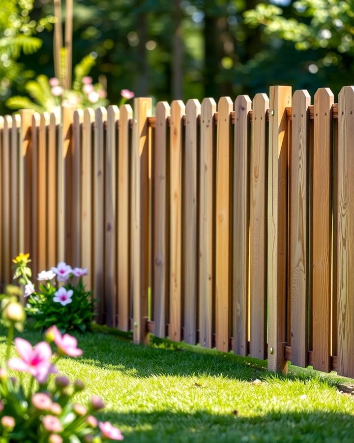 Temporary Wood Slat Fence - 25 Temporary Fence Ideas