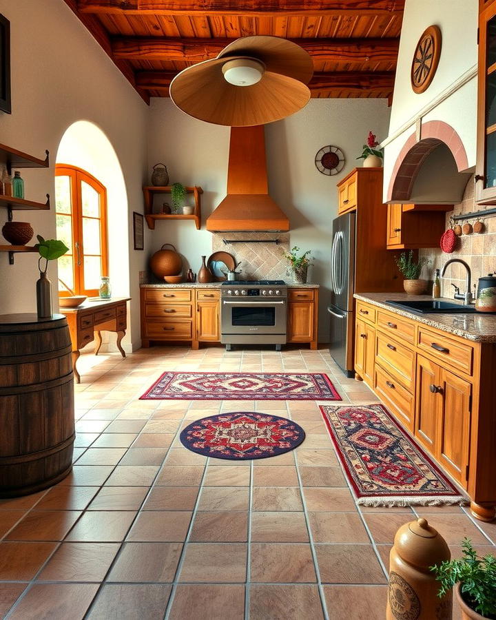 Terra Cotta Flooring - 25 Southwestern Kitchen Ideas