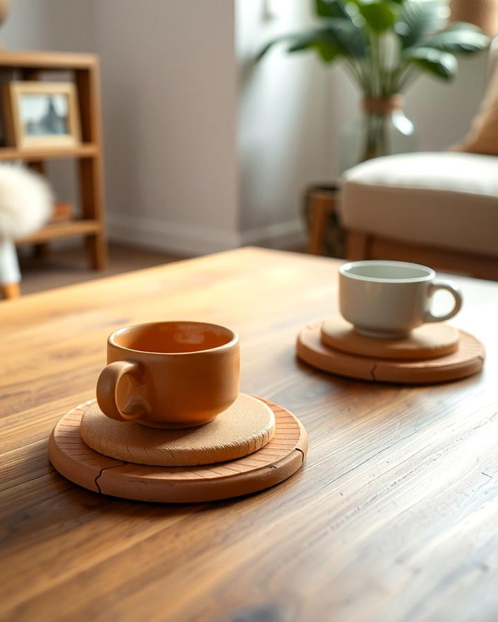 Terracotta Coasters - 30 terracotta home decor ideas