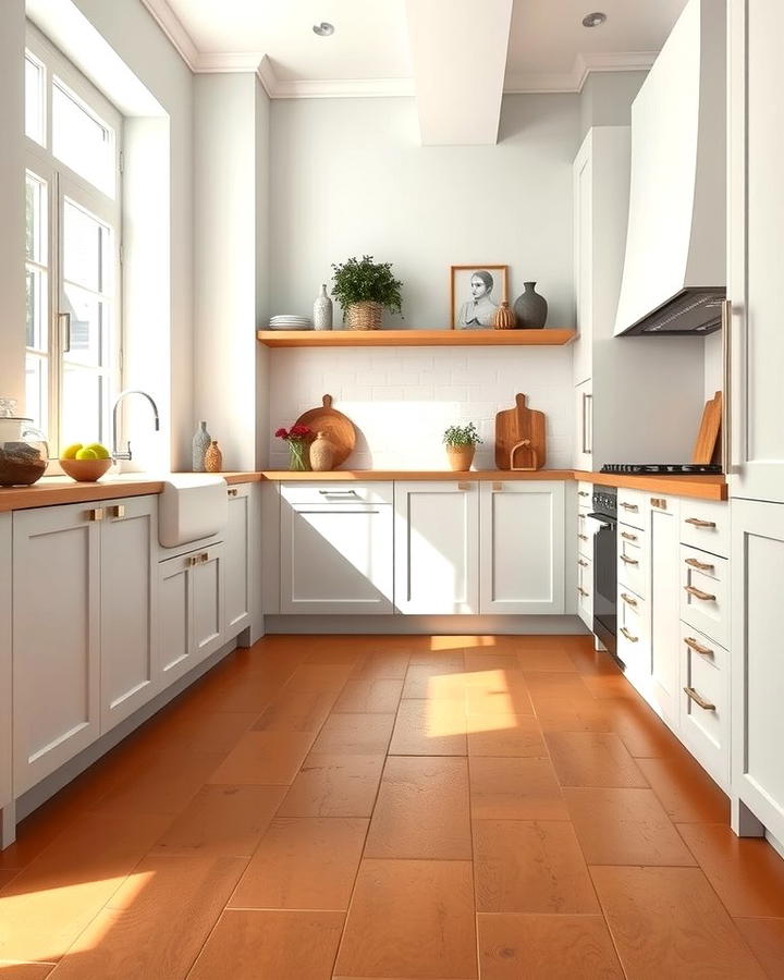 Terracotta Floors with a Matte Finish - 25 Terracotta Kitchen Floor Ideas