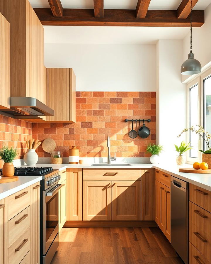 Terracotta Tile Backsplash - 30 terracotta home decor ideas