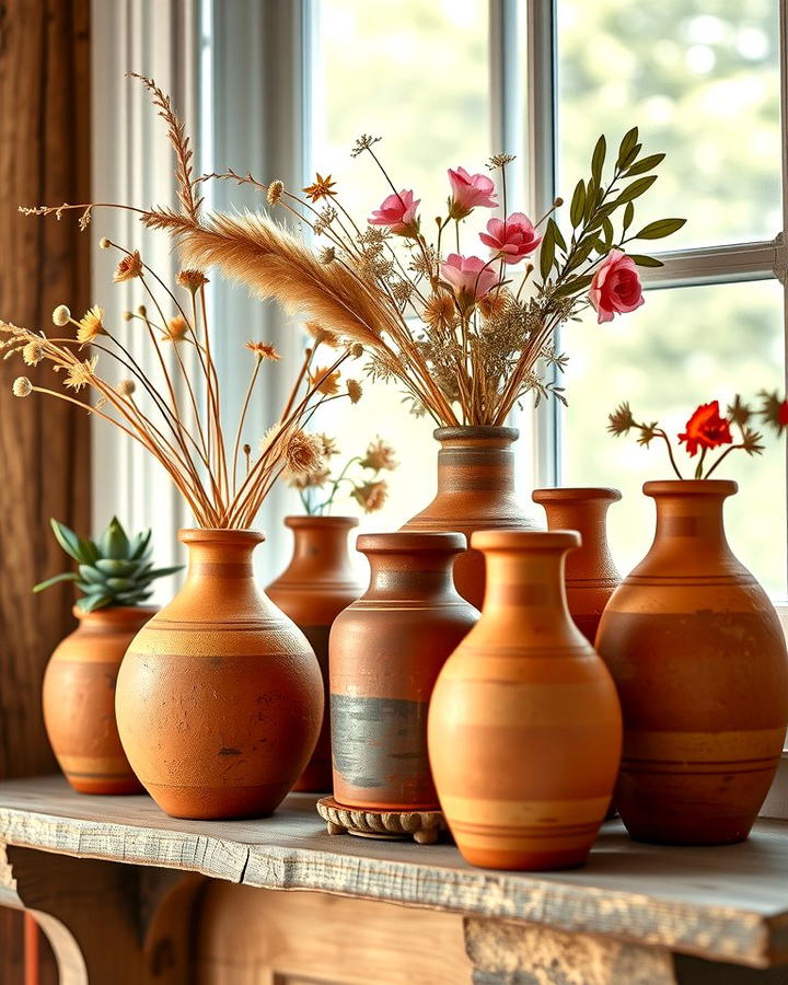 Terracotta Vases for Rustic Charm - 30 terracotta home decor ideas