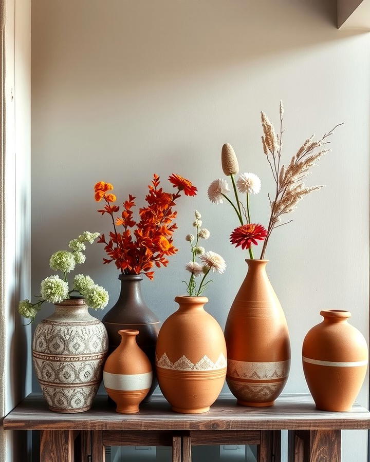 Terracotta Vases - 30 terracotta home decor ideas