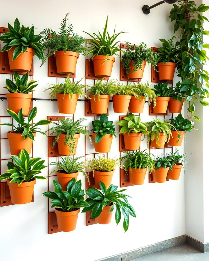 Terracotta Wall Planters 2 - 30 terracotta home decor ideas