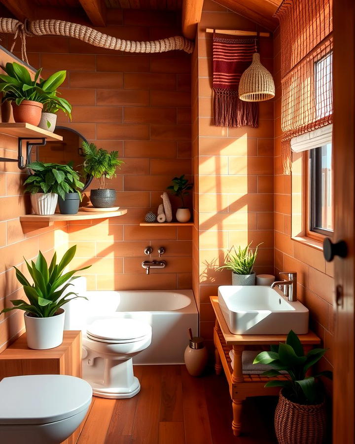 Terracotta Warmth - 30 Colorful Bathroom Ideas