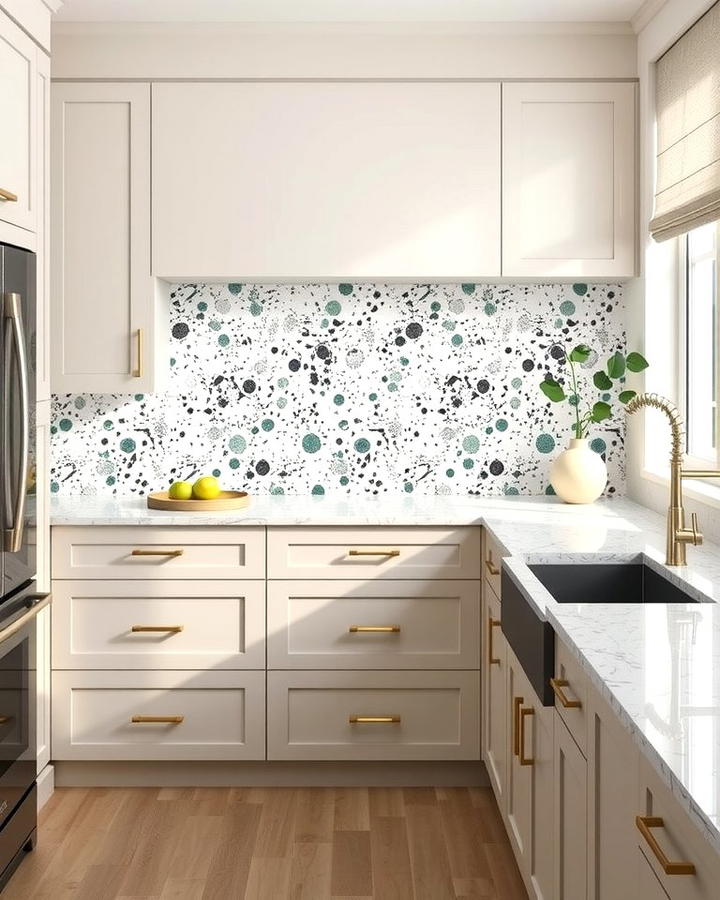 Terrazzo Inspired Backsplashes - 25 Modern Kitchen Backsplash Ideas