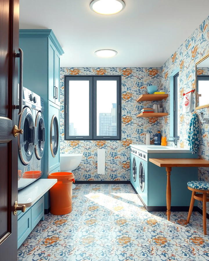 Terrazzo Tiles - 30 Laundry Room Tile Ideas