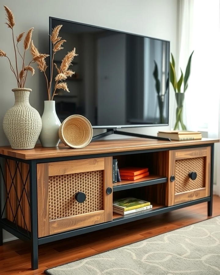 Textured Decor - 25 Tv Console Decor Ideas