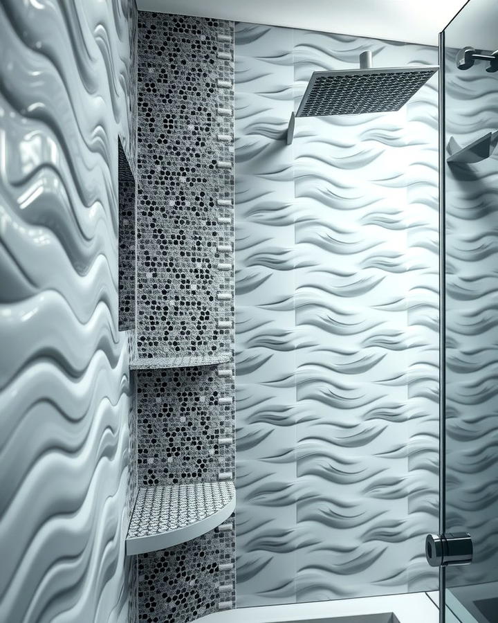 Textured Tile Shower Walls - 25 Shower Wall Ideas