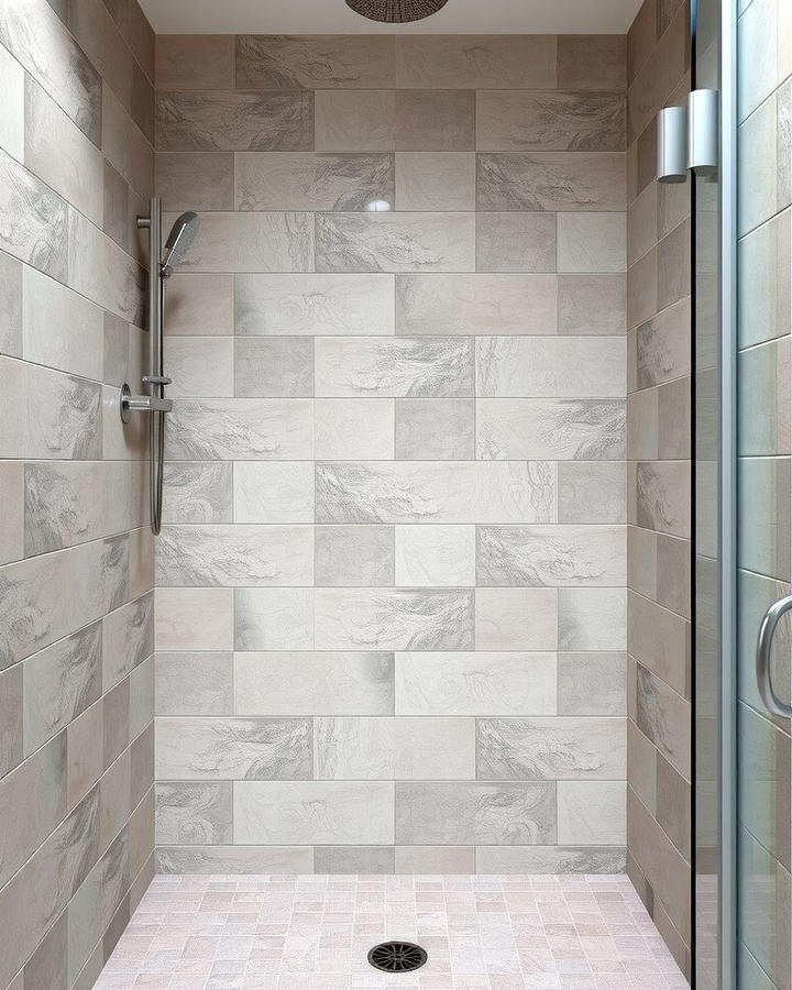 Textured Tiles for Enhanced Grip - 25 Walk-in Shower Tile Ideas