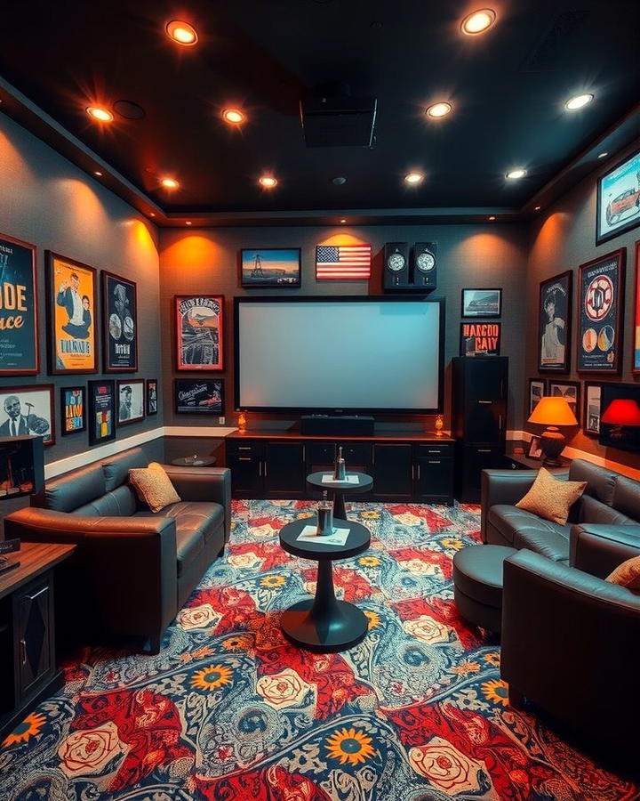 Themed Decor for Personalized Style - 30 Media Room Ideas