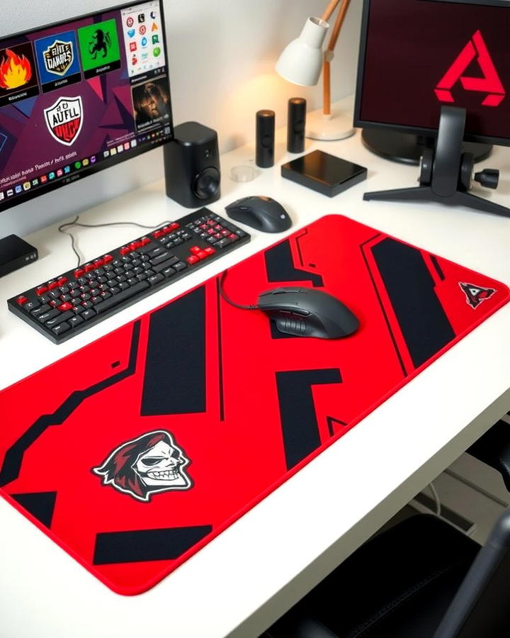 Themed Mouse Pad - 25 Red and Black Gaming Setup Ideas