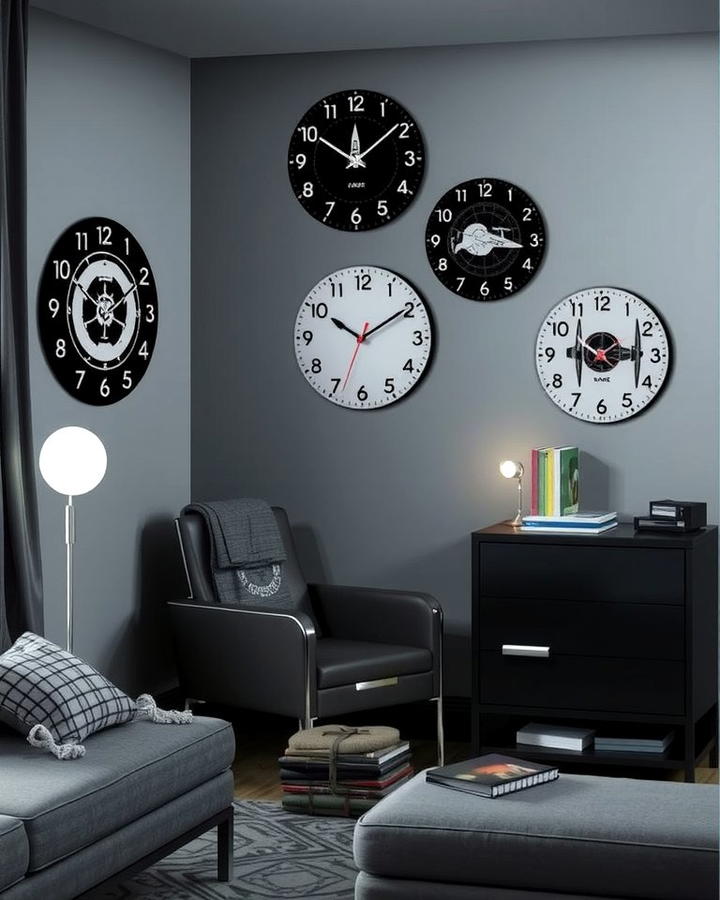 Themed Wall Clocks - 25 Star Wars Room Ideas