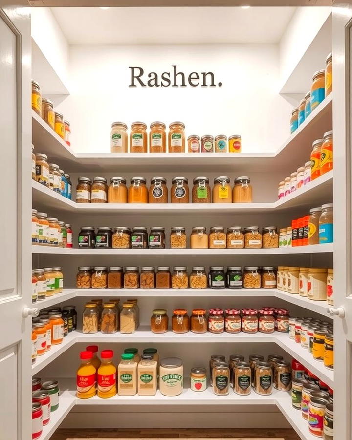 Tiered Shelves for Maximum Visibility - 25 Open Pantry Ideas