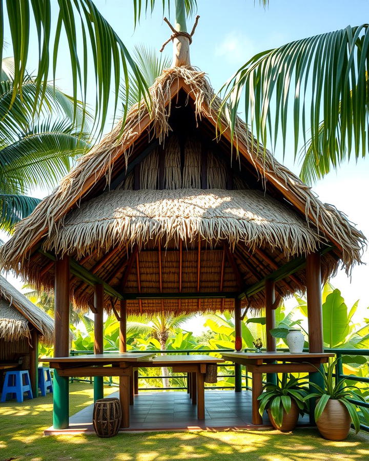 Tiki Huts and Thatched Roof Structures - 25 Tropical Landscape Ideas