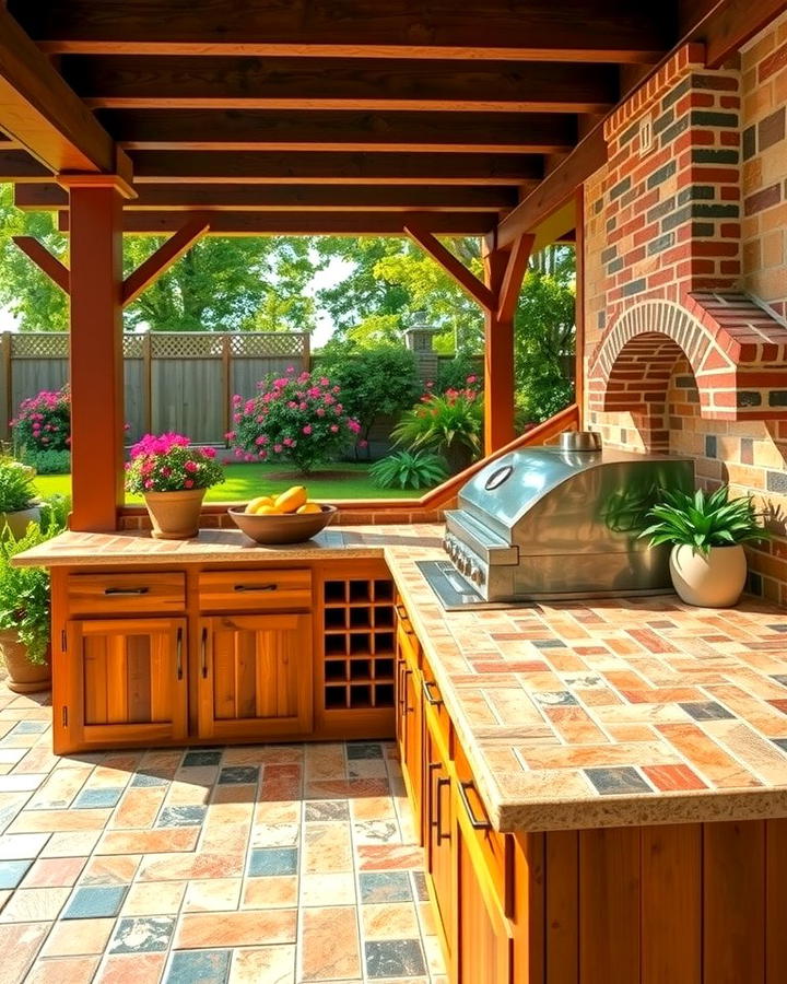 Tile Countertops for Colorful Designs - 25 Outdoor Countertop Ideas