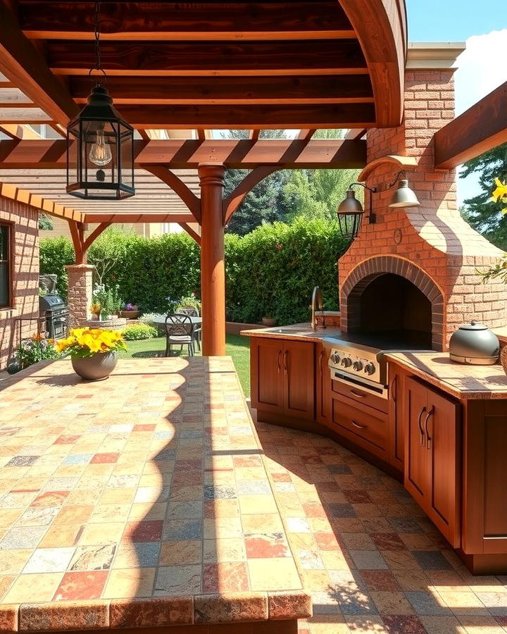 Tile Countertops for a Customizable Design - 25 Outdoor Countertop Ideas