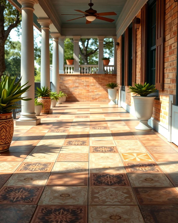 Tile Flooring - 25 Porch Flooring Options